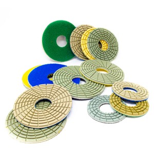 CONCRETE POLISHING JUMPY GREEN ø75mm Velcro HG Hyper Grinder 8